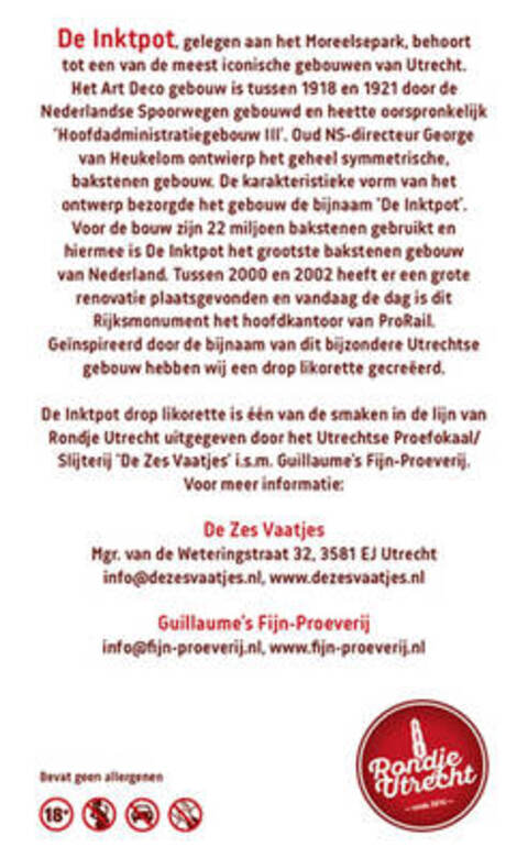 Rondje Utrecht Gerrit Rietveld Beukennoot Likorette 